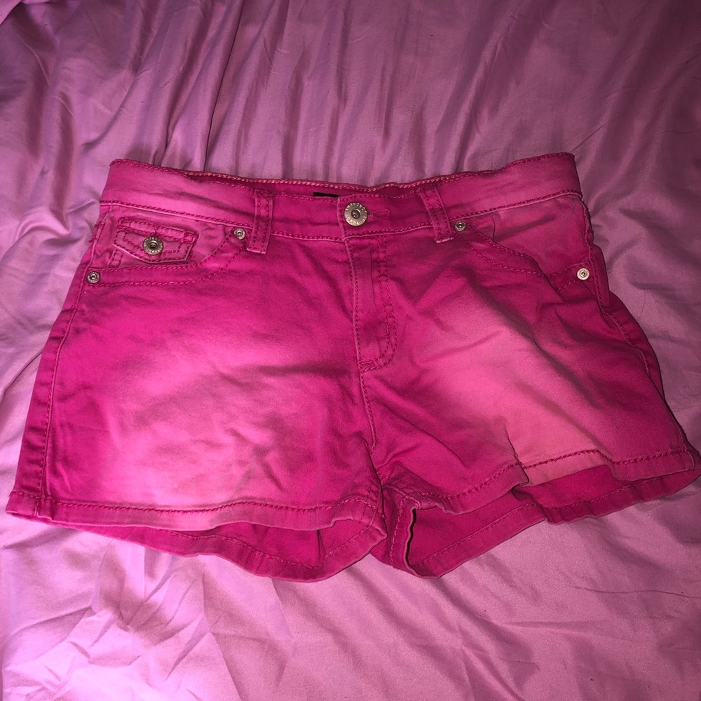 Adjustable Waist Denim Shorts